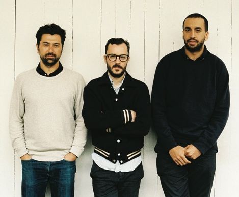 共同経営者のアントワーヌ・フロック氏(中央)、オリヴィエ・ミグダ氏、ロマン・ベルナルディ氏